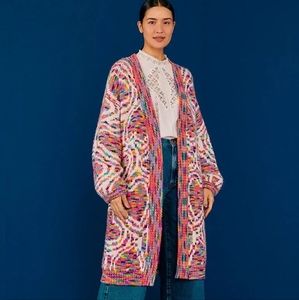 Farm Rio long cardigan wrap jacket
